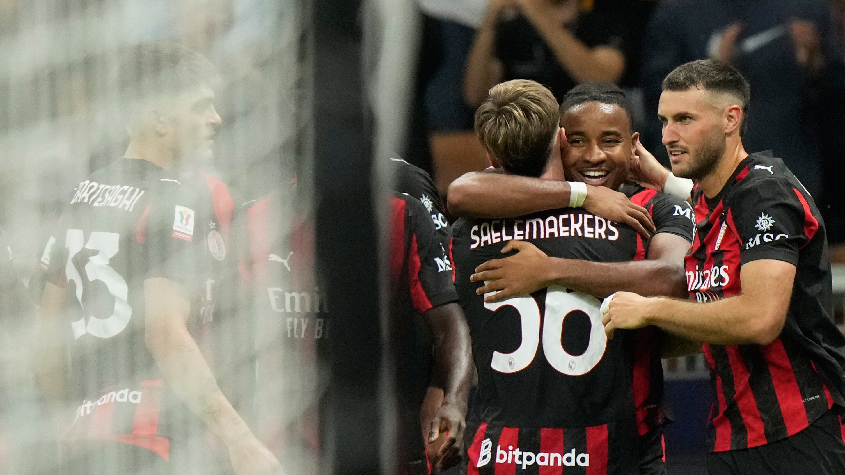 Il palloncino rosso del Milan volante...