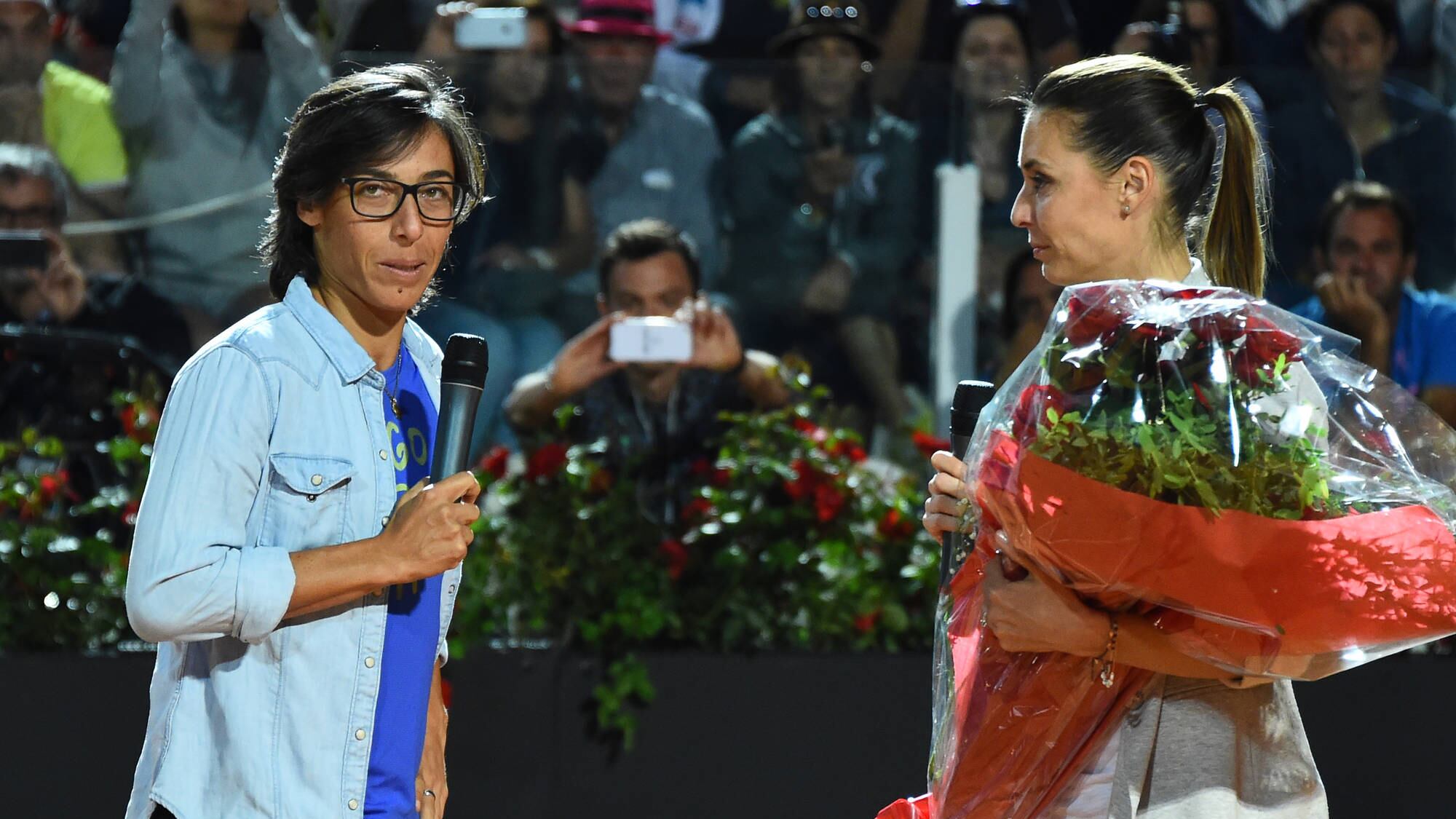 Pennetta, lacrime e commozione: Roma omaggia la campionessa