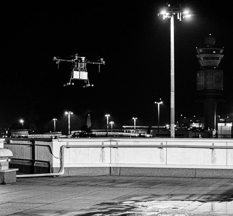 Test consegna merci con drone a Malpensa