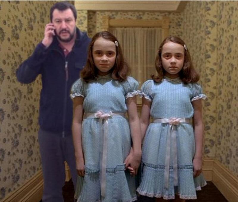 Il "meme" con Salvini 3