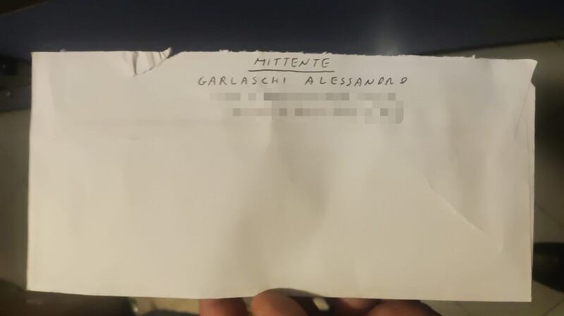 Busta lettera Garlaschi