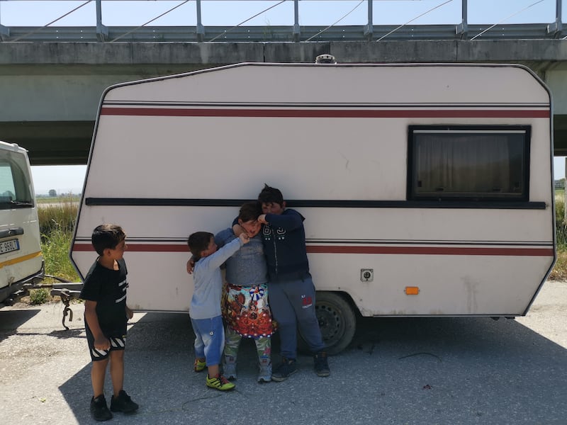 Campo rom smantellato nel Napoletano 2