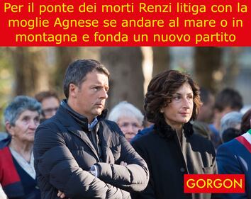 La satira del giorno: Renzi litiga con la moglie e fonda un nuovo partito 1