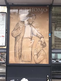 Manifesti blasfemi su Gesù e Maria a Roma 2