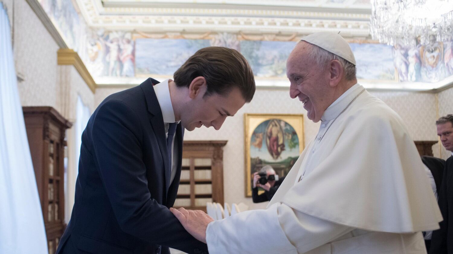 Sebastian Kurz da Bergoglio: "Buoni rapporti col Vaticano"