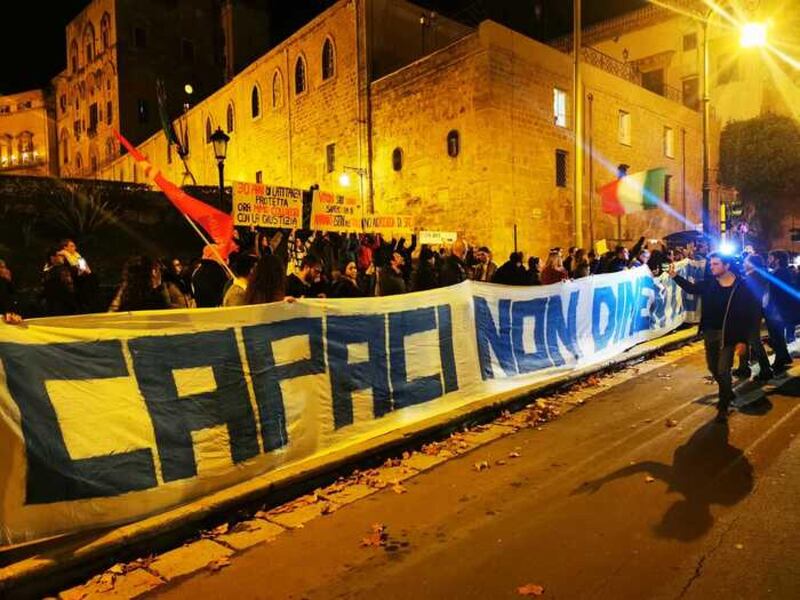 Manifestazione contro la mafia