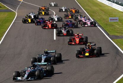 Formula Uno, Hamilton in trionfo a Suzuka: le immagini del gp del Giappone 6
