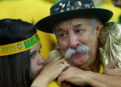 La disperazione dei tifosi brasiliani 2