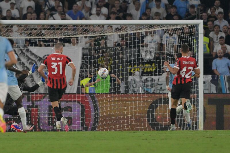 Castellanos gol Lazio Milan