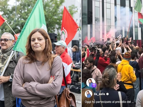 Sit-in Lega per la sicurezza. Majorino con i centri sociali