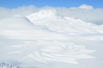Simon Beck, l'artista della neve 9