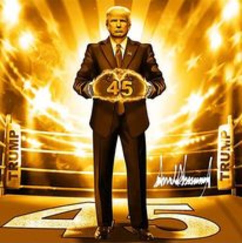 Donald Trump "supereroe"