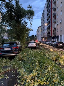 Tempesta su Milano, blocco alla viabilità e problemi ai trasporti 7