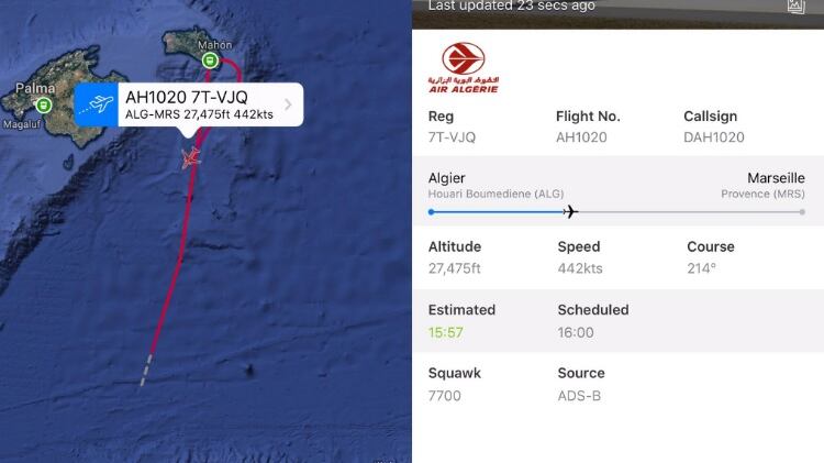 Algeria, paura per un Boeing: sparisce dai radar, poi riesce ad atterrare
