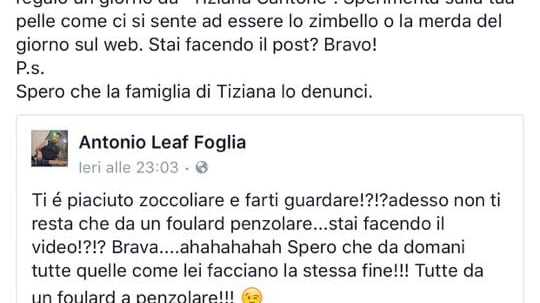 "L'ha rimosso subito il vigliacco": Lucarelli contro chi insulta Tiziana