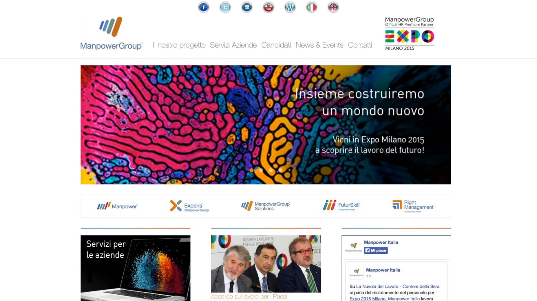Expo e lavoro: candidature on line con Manpower