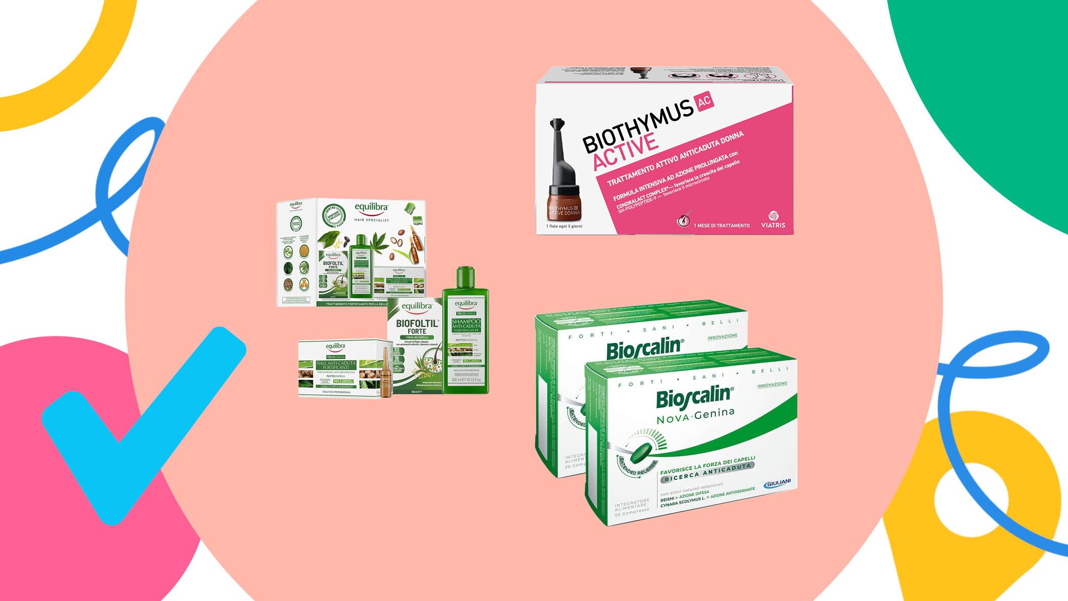 Integratori e sieri per la caduta dei capelli: offerte per lei e lui