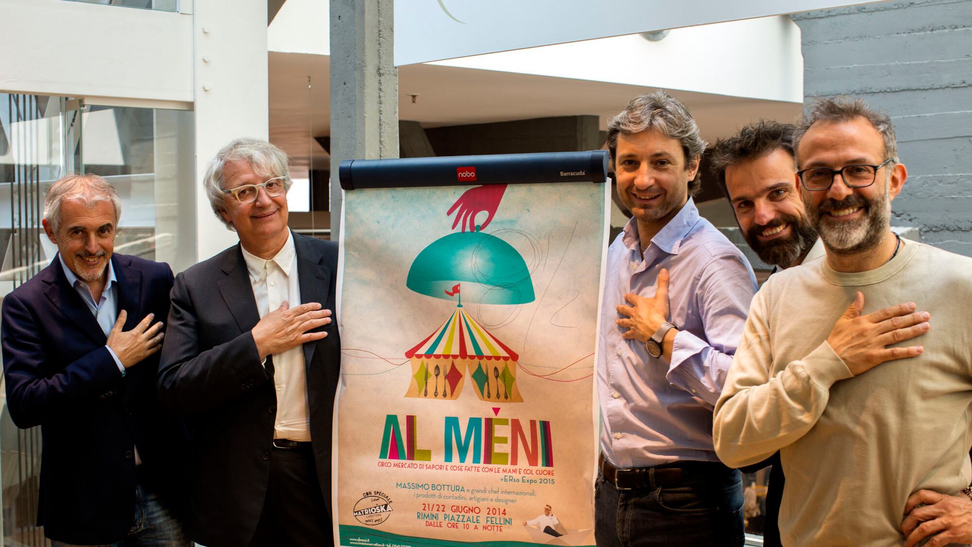 Rimini, chef dal mondo con Bottura al circo dei sapori di Al meni