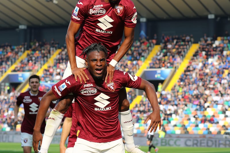 Zapata celebrazione Udinese Torino