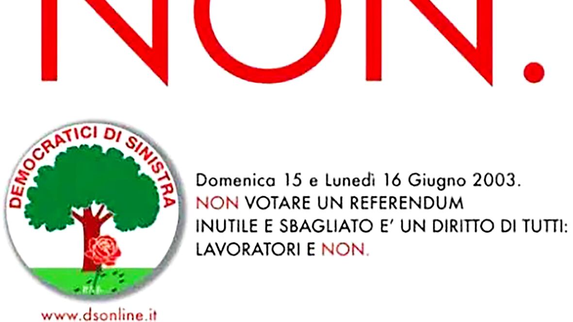 "Un diritto astenersi". La memoria corta della sinistra sul referendum