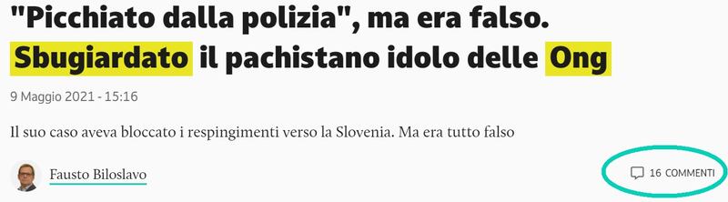 Count commenti