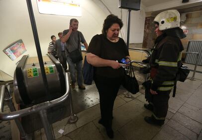Fuoco nella metro a Mosca 2