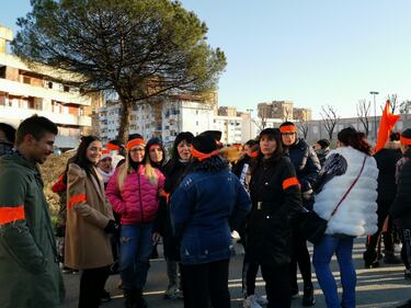 Manifestazioni contro la Lega a Scampia 13