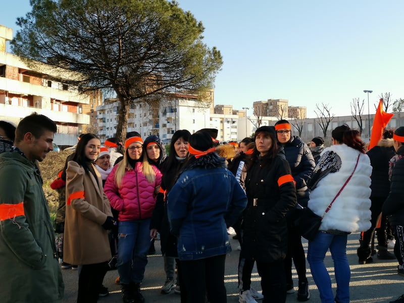 Manifestazioni contro la Lega a Scampia 13