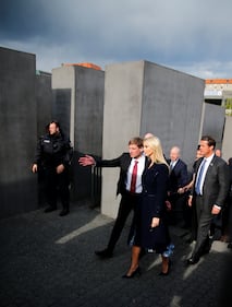 Ivanka al Memoriale per le vittime dell'Olocausto 2