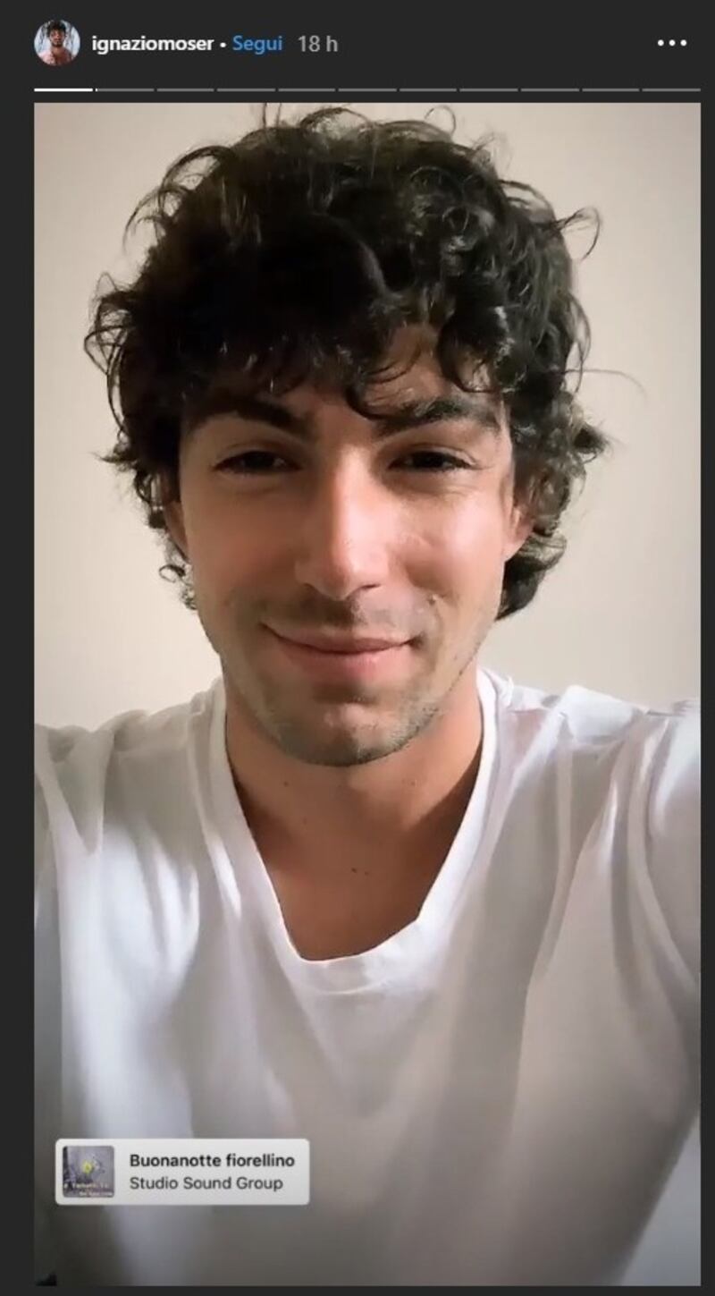 Ignazio Moser senza barba