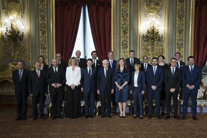 Cravatte gialle e verdi: il look dei nuovi ministri 7