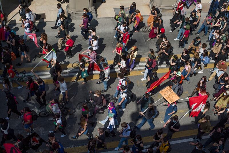 Manifestazione antifascista a Bologna per il 25 aprile 4