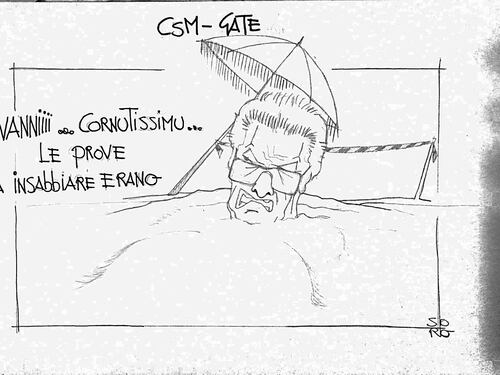 La vignetta del giorno: Csm Gate, insabbiamento di Stato
