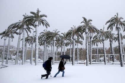 Una coltre di neve ricopre Gerusalemme 18