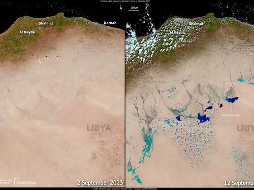 I "laghi" nel deserto e lo spettro dei 20mila morti: la distruzione in Libia