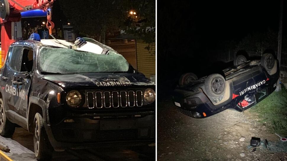 Patente ritirata allo chef, lui torna con la ruspa e ribalta auto ai carabinieri