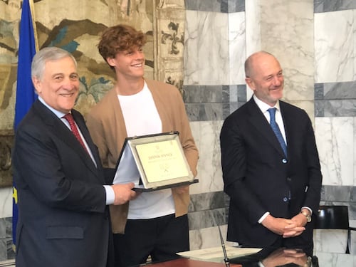 Sinner, la nomina di Tajani: è ambasciatore dello Sport per l'Italia