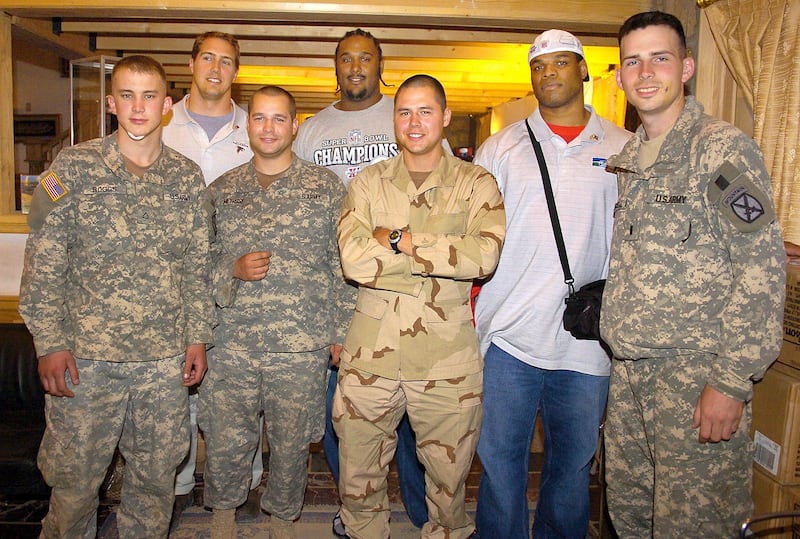 NFL stars Bagram