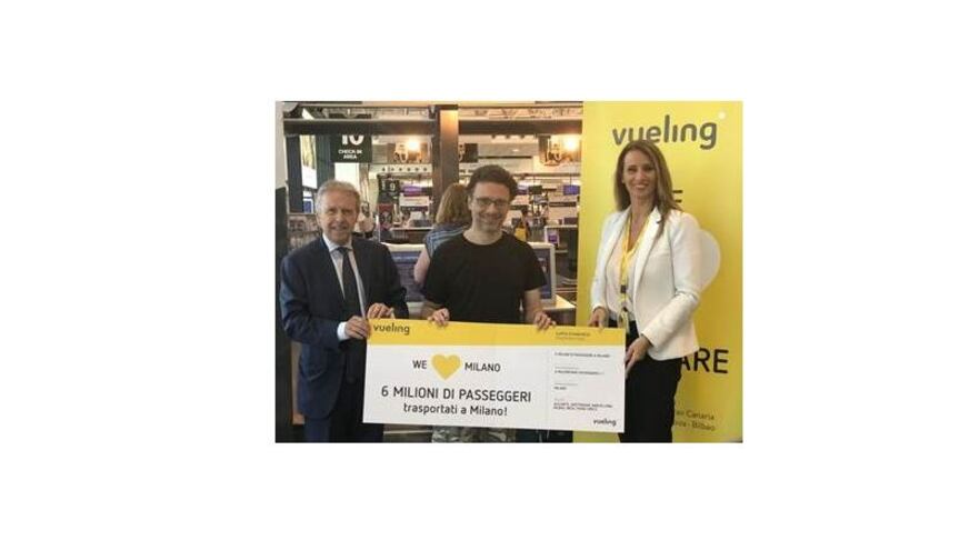 Vueling festeggia 6 milioni di passeggeri a Malpensa