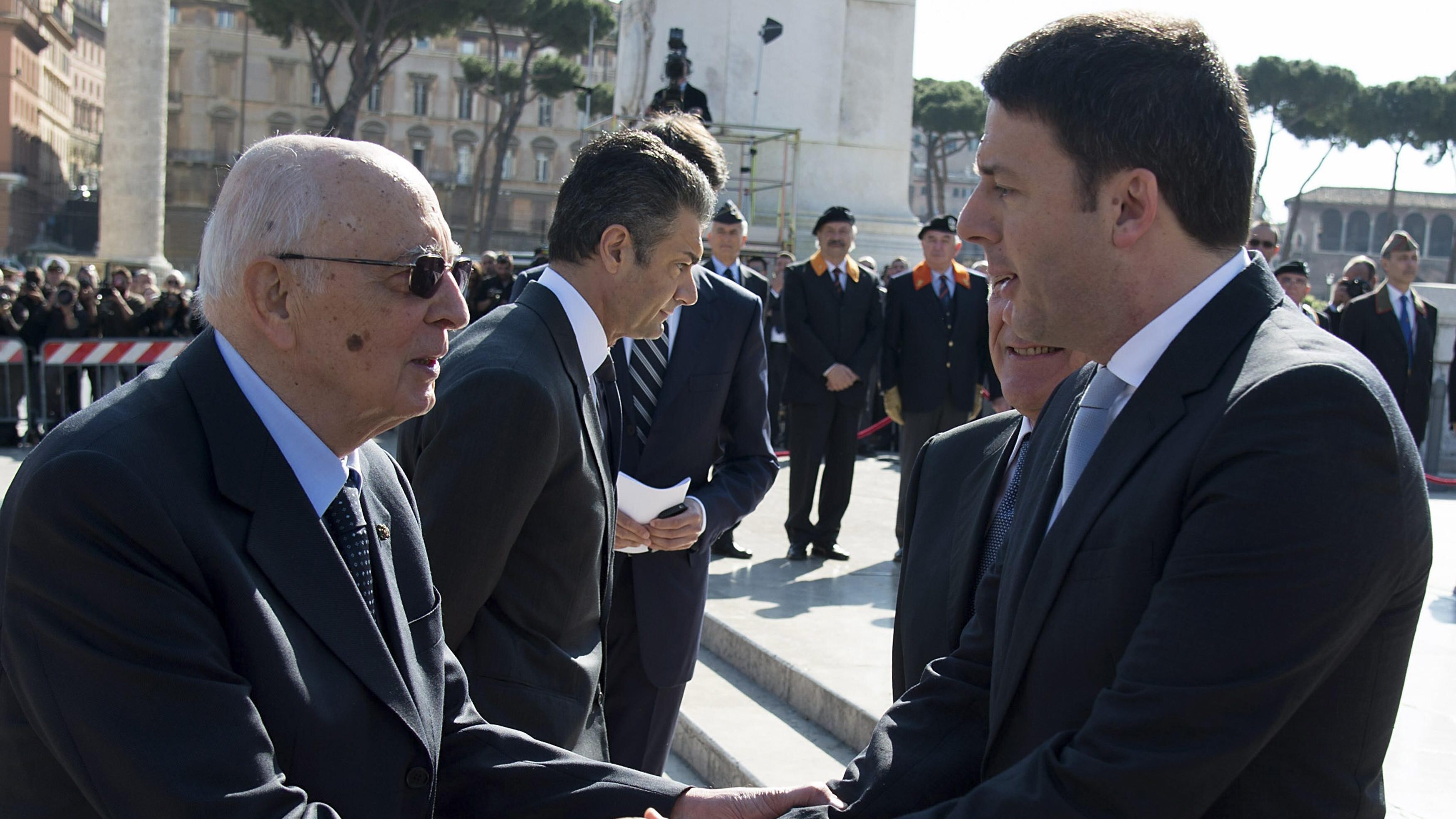 Renzi sale al Quirinale per parlare con Napolitano delle riforme