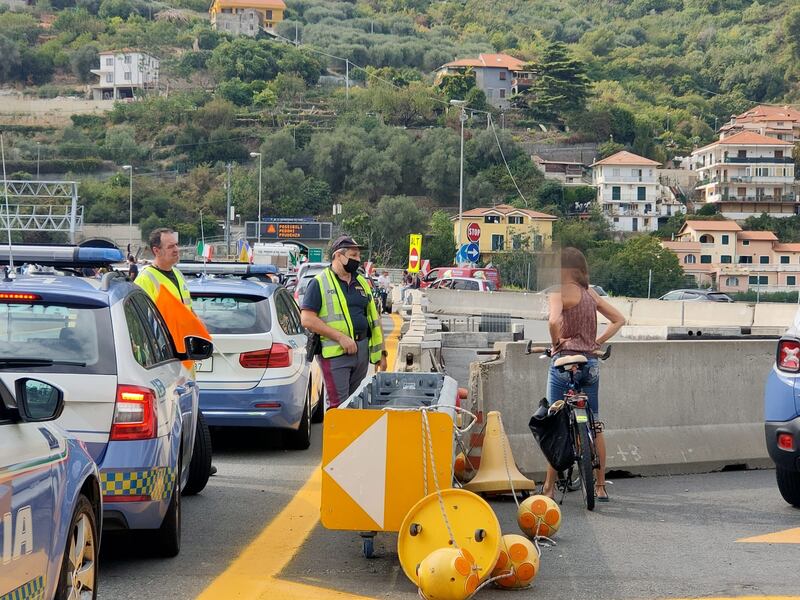 Corteo no pass italo francese alla barriera dell'A10 di Ventimiglia 8