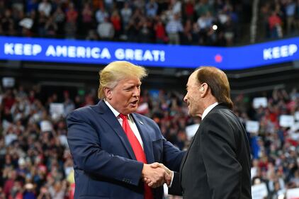 Il presidente Trump in campagna elettorale a Lexington 2