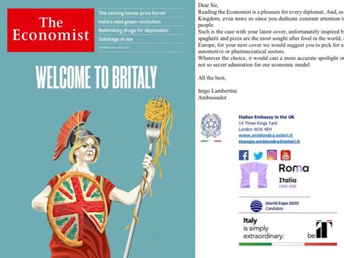 "Solo vecchi stereotipi". Così l'ambasciatore italiano a Londra asfalta l'Economist