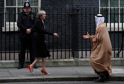 Il principe di Abu Dhabi a Downing Street 3