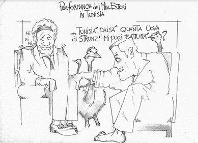 La vignetta del giorno: la performance di Di Maio in Tunisia 1