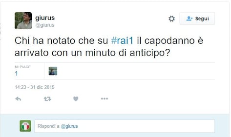 Ecco i tweet più divertenti sull'errore di Raiuno 2