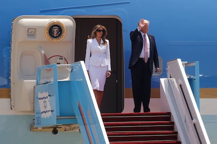 Trump sbarca a Tel Aviv 1