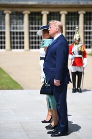 Il Presidente Trump alla cerimonia di benvenuto a Buckingham Palace  5
