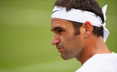 Federer a Wimbledon con lo sky-line di Londra sulle scarpe 15