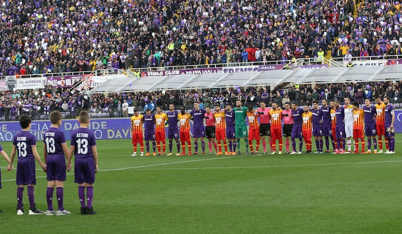 L'omaggio della Fiorentina a Davide Astori 12